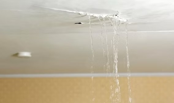 Roof leak repair project