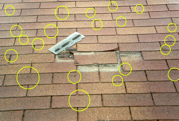 Storm and hail damage project